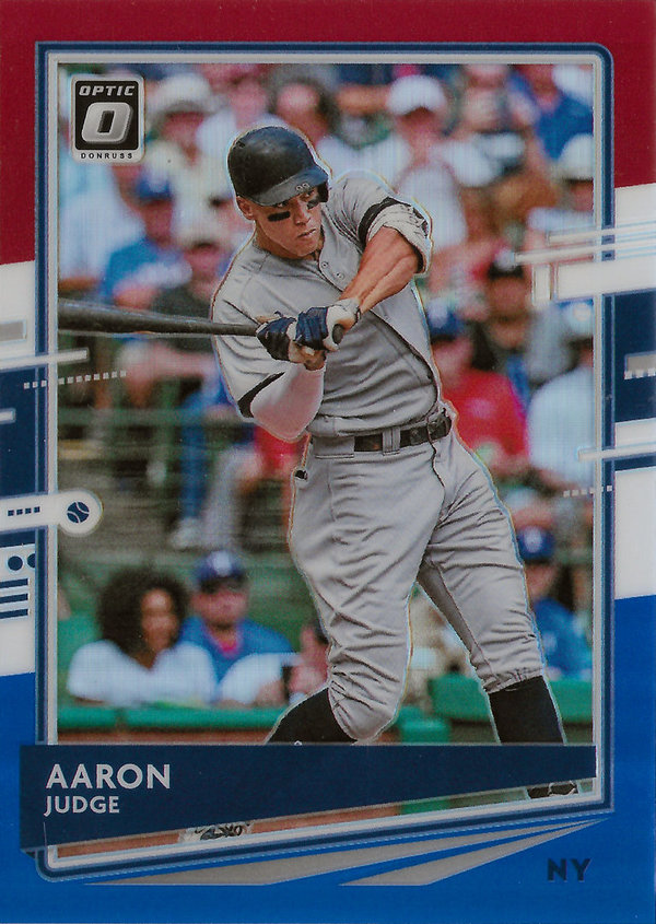 2020 Donruss Optic Red White and Blue #130 Aaron Judge /150 Yankees!
