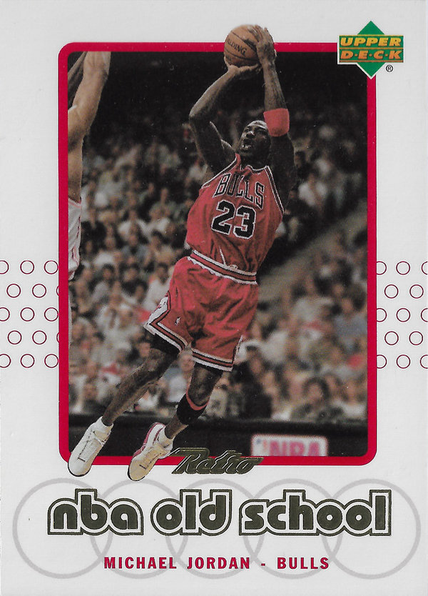 1999-00 Upper Deck Retro Old School/New School #S1 Michael Jordan Bulls!