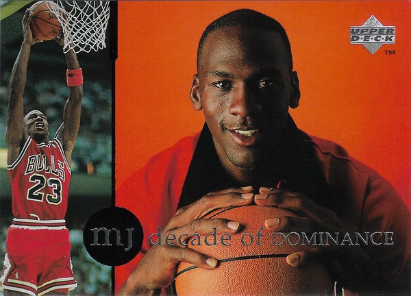 1994-95 Collector's Choice International German Decade of Dominance #J2 Michael Jordan/84 ROY Bulls!