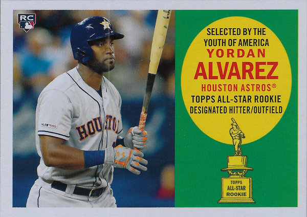2020 Topps Archives '60 Topps All-Star Rookies #60ARYA Yordan Alvarez Astros!