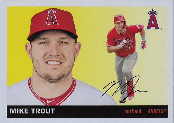 2020 Topps Archives #50 Mike Trout Angels!