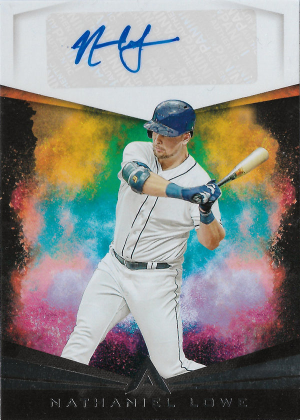 2020 Panini Ascension Autographs #19 Nathaniel Lowe AUTO Rookie Rays!