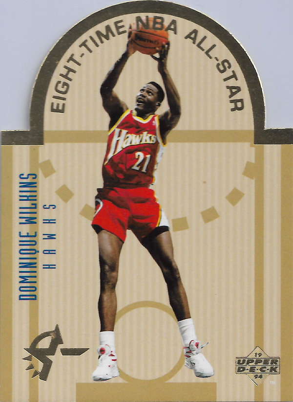 1993-94 Upper Deck SE Die Cut All-Stars #E1 Dominique Wilkins Hawks!