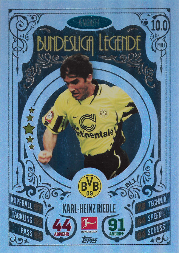 2020-21 Topps Match Attax Bundesliga Legende Karl-Heinz Riedle Borussia Dortmund