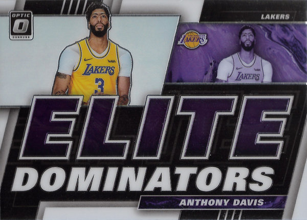2019-20 Donruss Optic Elite Dominators #7 Anthony Davis Lakers!
