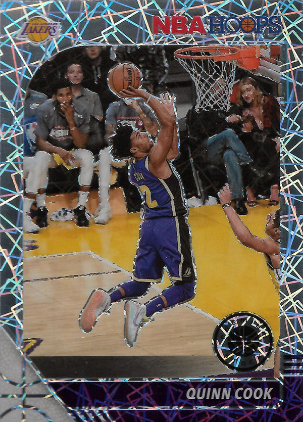 2019-20 Hoops Premium Stock Prizms Silver Laser #267 Quinn Cook Lakers!