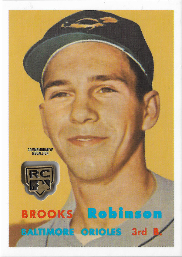 2020 Topps Rookie Card Retrospective RC Logo Medallions #RCRBR Brooks Robinson Orioles!
