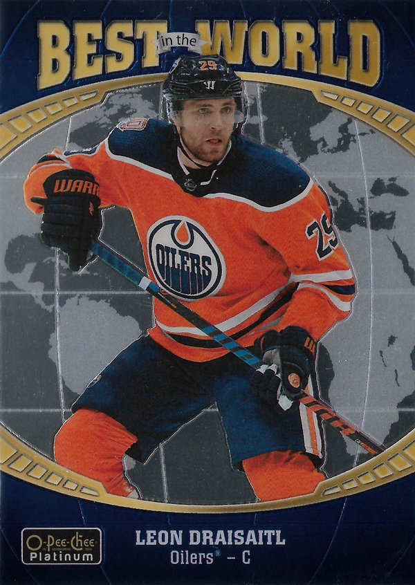 2019-20 O-Pee-Chee Platinum Best in the World #BW9 Leon Draisaitl Oilers!