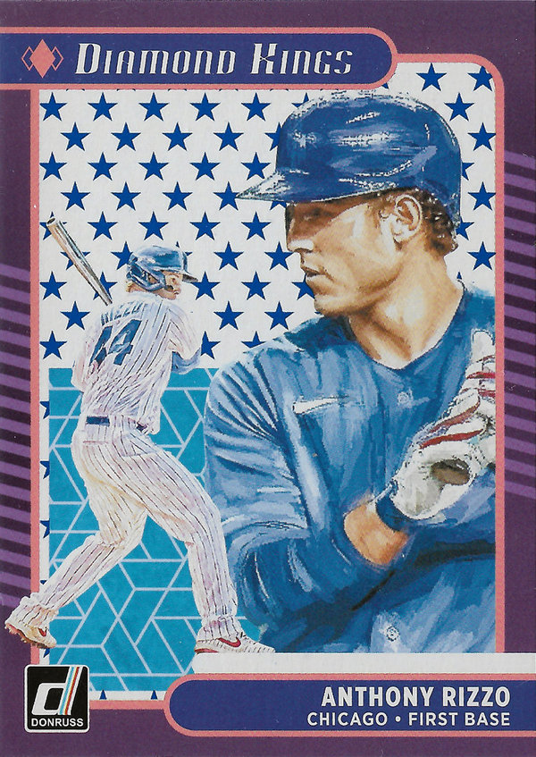 2021 Donruss Independence Day #21 Anthony Rizzo DK Cubs!