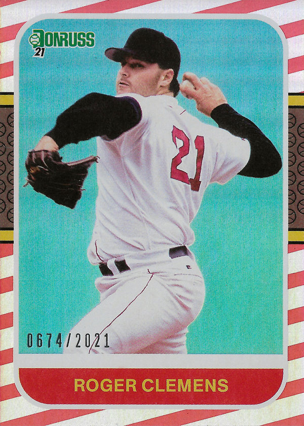 2021 Donruss Red #236 Roger Clemens RETRO /2021 Red Sox!