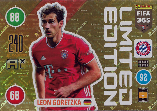2021 Panini Adrenalyn XL FIFA 365 Limited Edition Leon Goretzka Bayern München/DFB