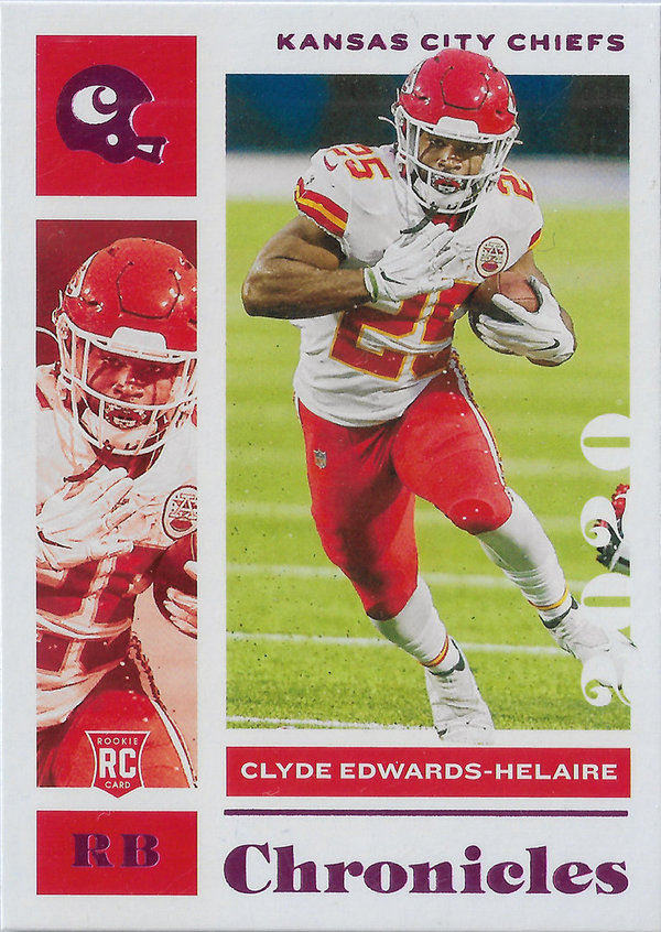 2020 Panini Chronicles Pink #46 Clyde Edwards-Helaire RC Chiefs!