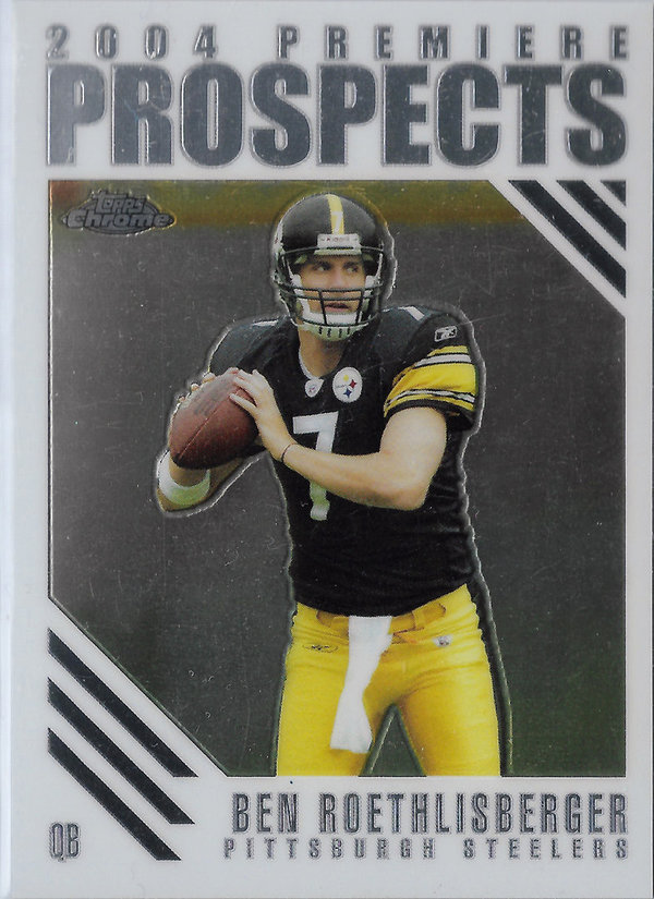 2004 Topps Chrome Premiere Prospects #PP1 Ben Roethlisberger Rookie Steelers!