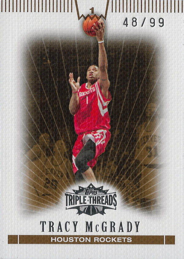 2007-08 Topps Triple Threads Sepia #31 Tracy McGrady /99 Rockets!