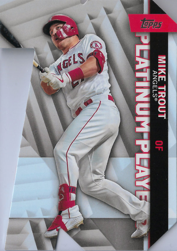 2021 Topps Platinum Players Die Cuts #PDC1 Mike Trout Angels!