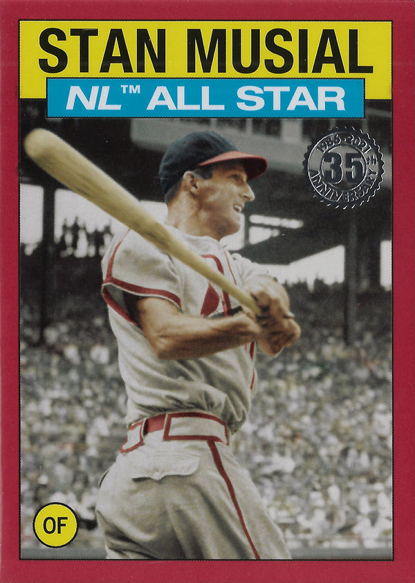 2021 Topps '86 Topps All Star Red #86AS16 Stan Musial /10 Cardinals!