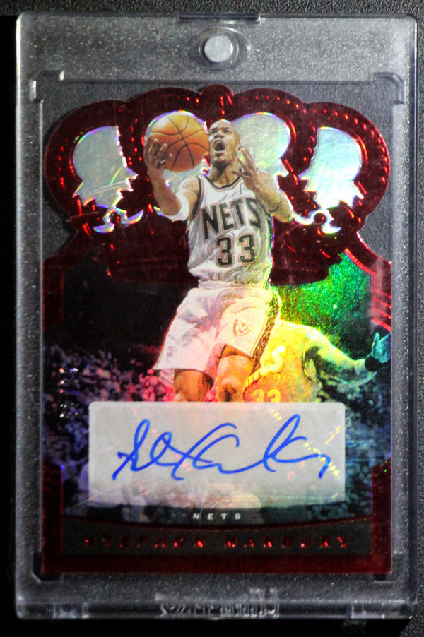 2020-21 Crown Royale Crown Autographs Red #23 Stephon Marbury AUTO /49 Nets!