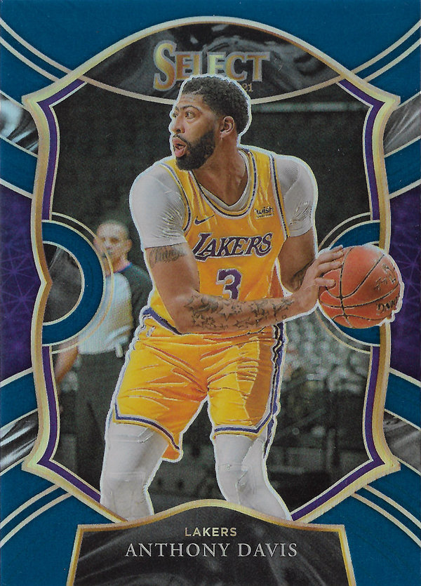 2020-21 Select Prizms Blue #45 Anthony Davis Lakers!