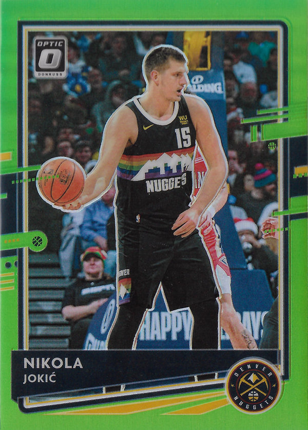 2019-20 Donruss Optic Lime Green #96 Nikola Jokic /149 Nuggets!