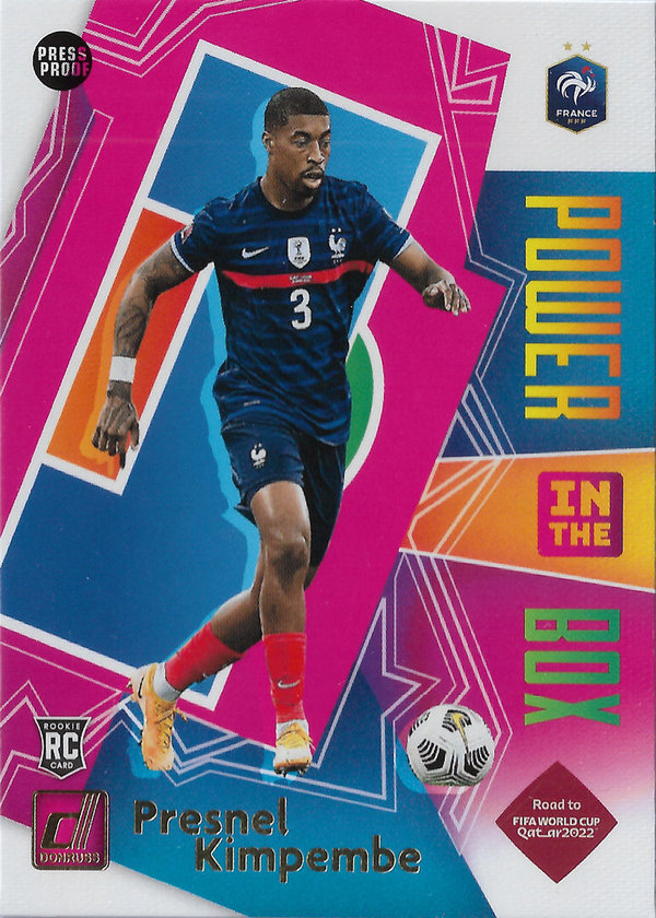 2021-22 Donruss Power in the Box Press Proof #3 Presnel Kimpembe Rookie France